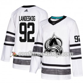 Adidas Maillot de Hockey Colorado Avalanche Gabriel Landeskog 92 2019 All-Star Blanc Authentic - Homme